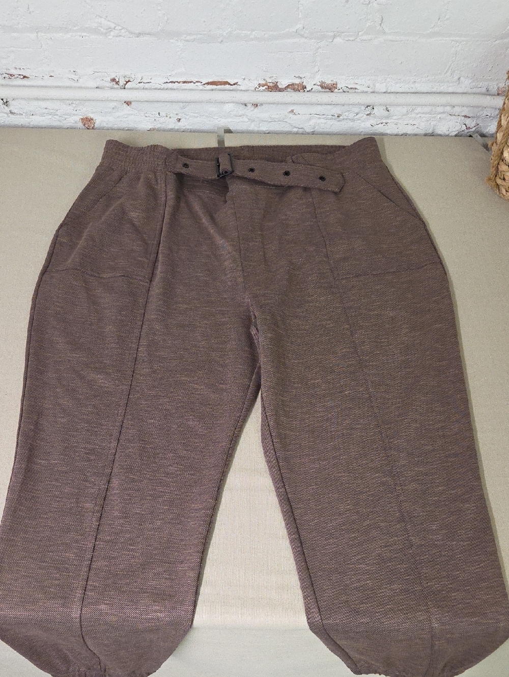 Express Brown Loose Pants with Belt Size XL